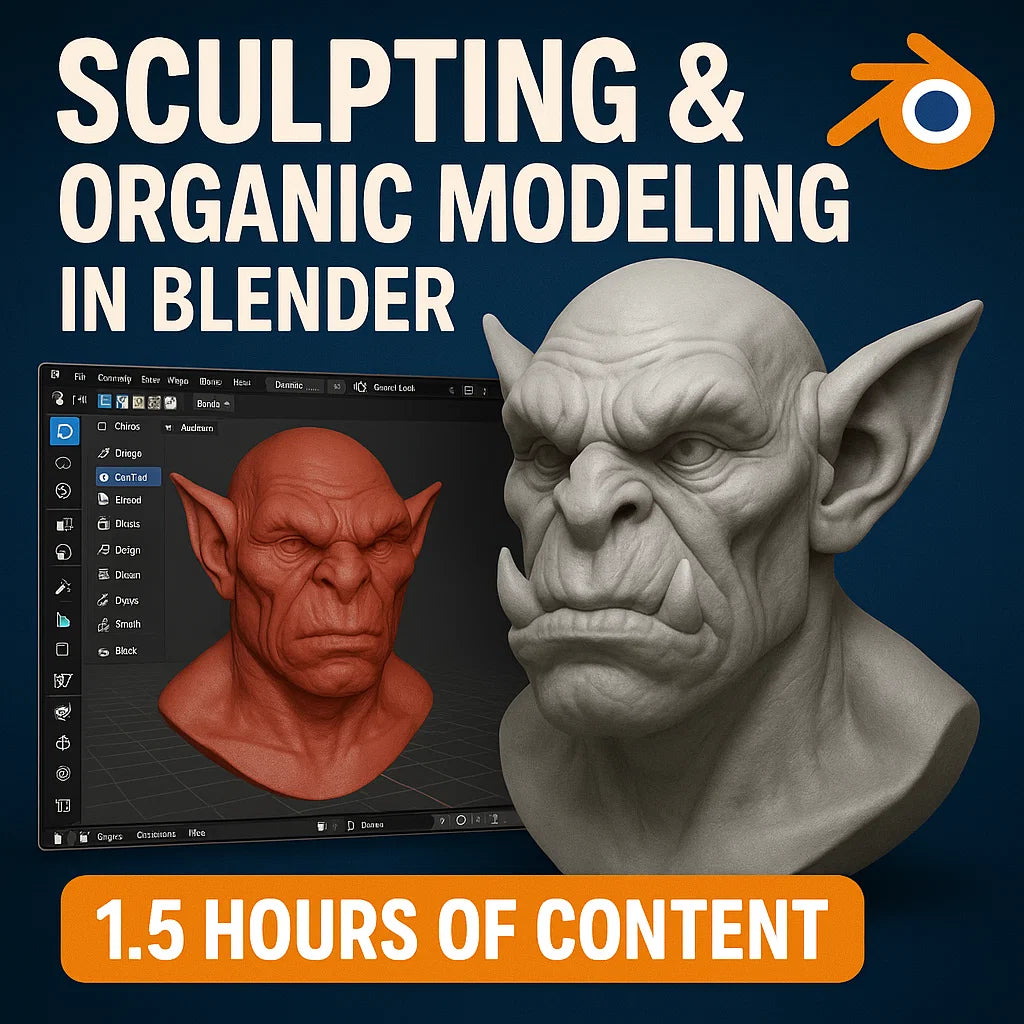 Sculpting & Organic Modeling in Blender Video Course